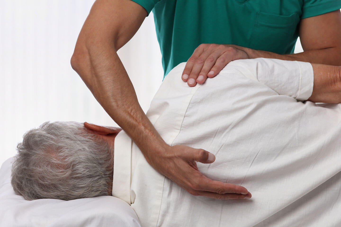 Post Surgery Spinal Care on Older Gentleman